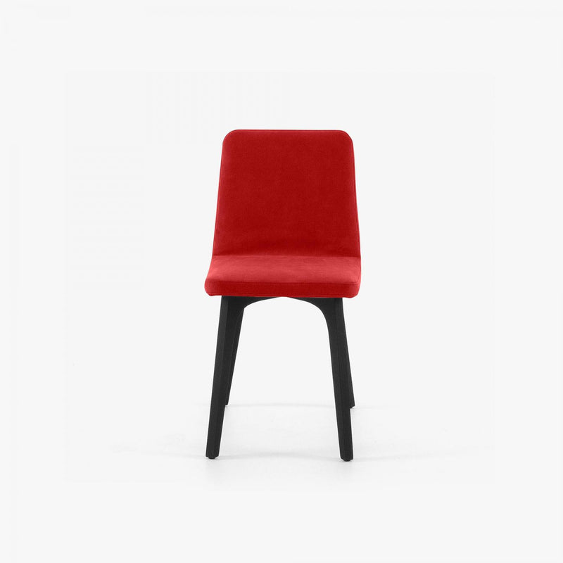 LIGNE ROSET DINING CHAIR BLACK STAINED ASH WITHOUT HANDLE VIK