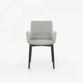 LIGNE ROSET CHAIR WITH ARMS BLACK STAINED BEECH BASE BENDCHAIR