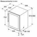 西門子 - IQ500 玻璃門酒櫃 82 x 60 公分 KU21WAHG0G