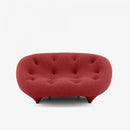 LIGNE ROSET LOVESEAT HIGH BACK PLOUM