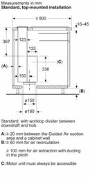 Siemens - iQ700 Downdraft hood 90 cm clear glass LD98WMM60B