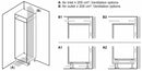 Bosch - 系列 2 內置冰箱 88 x 56 公分滑動鉸鏈 KIR21NSE0G