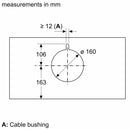 Bosch - 系列 6 整合式設計引擎蓋 60 公分透明玻璃黑色印花 DBB67AM60B