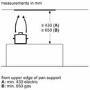 Bosch - 系列 6 整合式設計引擎蓋 90 公分透明玻璃黑色印花 DBB97AM60B