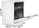 Bosch - Series 2 Free-standing dishwasher 60 cm White SMS2ITW08G
