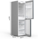 Bosch - Serie | 2 Free-standing Fridge-freezer With Freezer At Bottom 186 x 60 cm Inox-look KGN34NLEAG