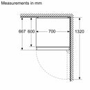 Bosch - 系列 4 獨立式冷藏冷凍櫃,冷凍室位於底部 203 x 70 公分 不銹鋼外觀 KGN492LDFG
