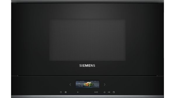 Siemens - iQ700 Built-in microwave oven Black - BF722L1B1B
