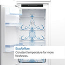 Bosch - Series 2 Built-in fridge-freezer with freezer at bottom 193.5 x 54.1 cm sliding hinge KIN96NSE0