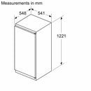 Bosch - 系列 2 內置冰箱 122.5 x 56 公分滑動鉸鏈 KIR41NSE0G