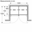 Bosch - 系列 6 獨立式冷藏冷凍櫃,冷凍室位於底部 203 x 60 公分 白色 KGN39AWCTG