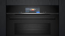 Siemens - iQ700 Built-in compact oven with microwave function 60 x 45 cm Black - CM778GNB1B