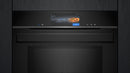 Siemens - iQ700 Built-in oven with added steam and microwave function 60 x 60 cm Black - HN978GQB1B