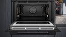 Siemens - iQ700 Built-in compact oven with microwave function 60 x 45 cm Black - CM778GNB1B