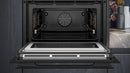 Siemens - iQ700 Built-in compact oven with microwave function 60 x 45 cm Black - CM978GNB1B
