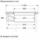 Siemens - iQ700 Induction hob with integrated ventilation system 80 cm flush mount EX807NX68E
