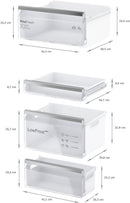 博世-系列| 4 內置冰箱冷凍櫃底部有冷凍室 177.2 x 54.1 公分滑動鉸鏈 KIV86VSE0G