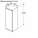 西門子 - iQ100 內置冰箱 177.5 x 56 公分滑動鉸鏈 KI81RNSE0G