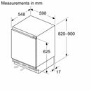 Bosch - 系列 4 嵌入式冰箱,附冷凍室 82 x 60 公分平鉸鏈 KUL22VFD0G
