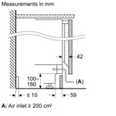西門子 - iQ300 內置冷凍櫃 82 x 59.8 公分平鉸鏈 GU21NVFE0G
