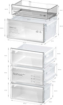 Bosch - 系列 4 獨立式冷藏冷凍櫃,冷凍室位於底部 203 x 60 公分 不銹鋼外觀 KGN392LDFG