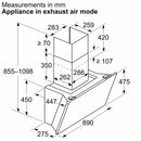 Bosch - 系列 8 壁掛式抽油煙機 90 公分透明玻璃黑色印花 DWK91LT60B