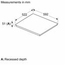 Bosch - Series 6 Induction hob 60 cm Black, PIX631HC1E