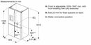Bosch - 系列 6 法式對開門冷凍櫃,多門 183 x 90.5 公分 拉絲鋼防指紋 KFD96APEA