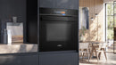 Siemens - iQ700 Built-in oven with added steam and microwave function 60 x 60 cm Black - HN978GQB1B