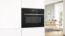 Bosch - 系列 8 內建緊湊型烤箱,蒸氣功能 60 x 45 公分 黑色 - CSG7584B1