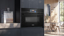 Siemens - iQ700 Built-in compact oven with microwave function 60 x 45 cm Black - CM778GNB1B