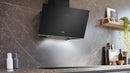 Siemens - iQ700 Wall-mounted cooker hood 90 cm clear glass black printed LC91KLT60B