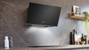 Siemens - iQ700 Wall-mounted cooker hood 90 cm clear glass black printed LC91KLT60B