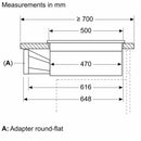 Siemens - iQ500 Induction hob with integrated ventilation system 70 cm surface mount without frame ED711HQ26E