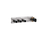 Gessi Hi-Fi 65254+63023 3 Simultaneous Functions Thermostatic Shelf Mixer