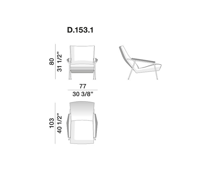 Molteni & C D.153.1 Armchair