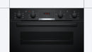 Bosch - Serie | 4 Built-under Double Oven Black NBS533BB0B