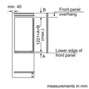 Bosch - 系列 2 內置冰箱 122.5 x 56 公分滑動鉸鏈 KIR41NSE0G