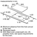 Siemens - iQ300 Electric hob 80 cm Black, ET81RBHA1D