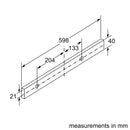 博世-系列| 4 伸縮抽油煙機 60 公分銀色金屬 DFS067A51B