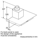 博世-系列| 2 壁掛式抽油煙機 90 公分透明玻璃 DWG94BC50B