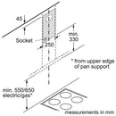 博世-系列| 2 壁掛式抽油煙機 90 公分透明玻璃 DWG94BC50B