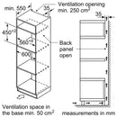 Bosch - Serie | 4 Built-in Microwave Oven With Hot Air 60 x 45 cm Black CMA583MB0B