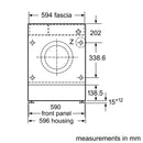 博世 - 系列 6 嵌入式洗衣機 8 公斤 1400 轉 WIW28302GB