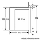 Bosch - Serie | 4 Built-in Microwave Oven 60 x 38 cm Black BFL523MB0B