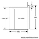 Bosch - Serie | 4 Built-in Microwave Oven 59 x 38 cm Stainless Steel BFL553MS0B