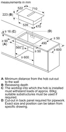 Bosch - Series 6 Induction hob with integrated ventilation system 70 cm surface mount without frame PVQ731H26E