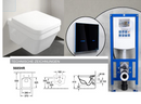 Villeroy & Boch Subway 2.0 和 ViConnect 全新全套壁掛式直沖馬桶,開放式沖水邊緣,帶馬桶座圈
