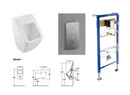 Villeroy & Boch Subway 2.0 和 ViConnect 全新全套壁掛式直沖馬桶,開放式沖水邊緣,帶馬桶座圈