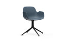 Normann Copenhagen Form Armchair Swivel 4L Black Alu Blue